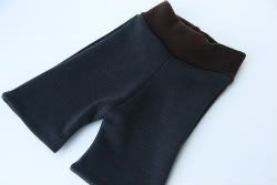 M/L Slim Charcoal Interlock Wool Shorties - slight seconds