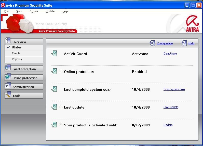 Avira Premium Security Suite 8 2 0 247+ serials preview 1