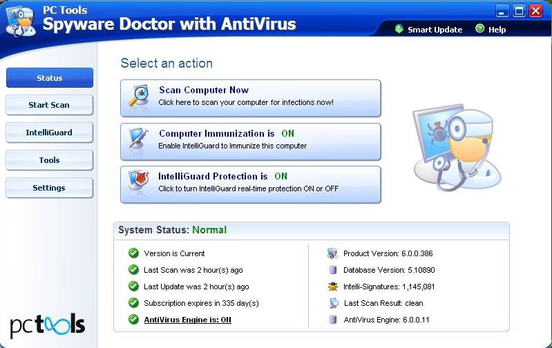 Spyware doctor +\  Antivirus (v6 0 0 386)+Serials preview 0