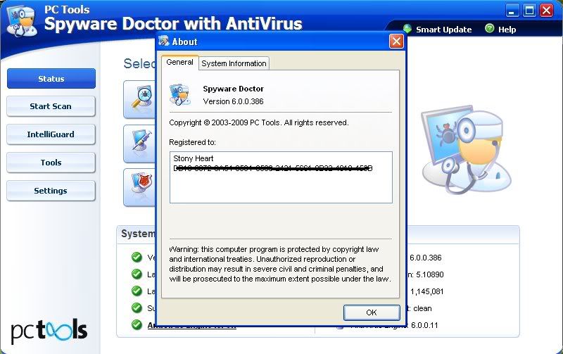 Spyware doctor +\  Antivirus (v6 0 0 386)+Serials preview 1