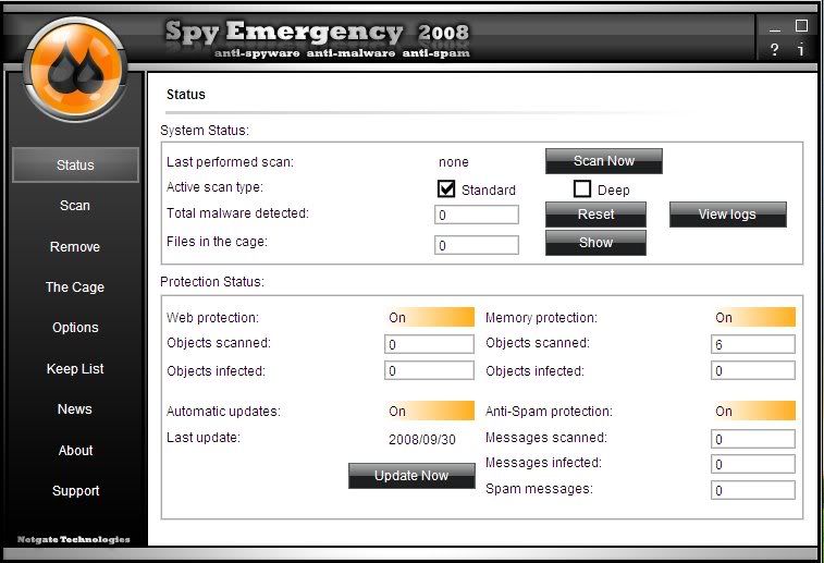 NETGATE Spy Emergency 2008 v5 0 405 0 Incl Keygen BRD preview 0