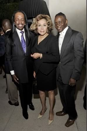 carroll chatting with nia long ...