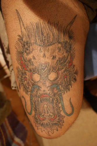 Dragon Face Tattoo Image
