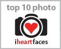 i heart faces top ten button