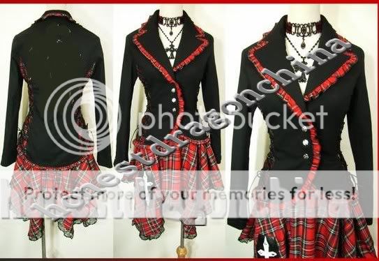 Gothic Lolita Home Maid Sissy Dress costume Cosplay CF  