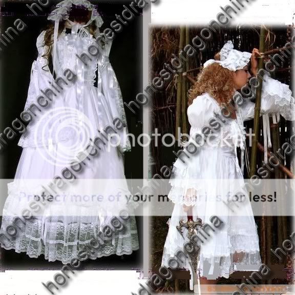 Gothic Lolita Home Maid Sissy Dress costume Cosplay CF  