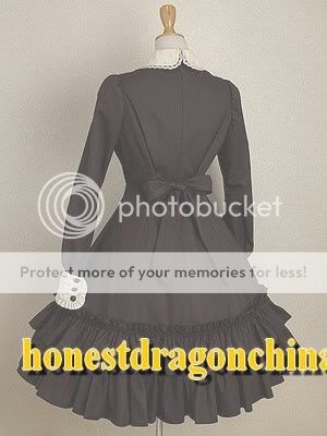 Gothic lolita Victorian Dress Cream Brown Coat Handmade  