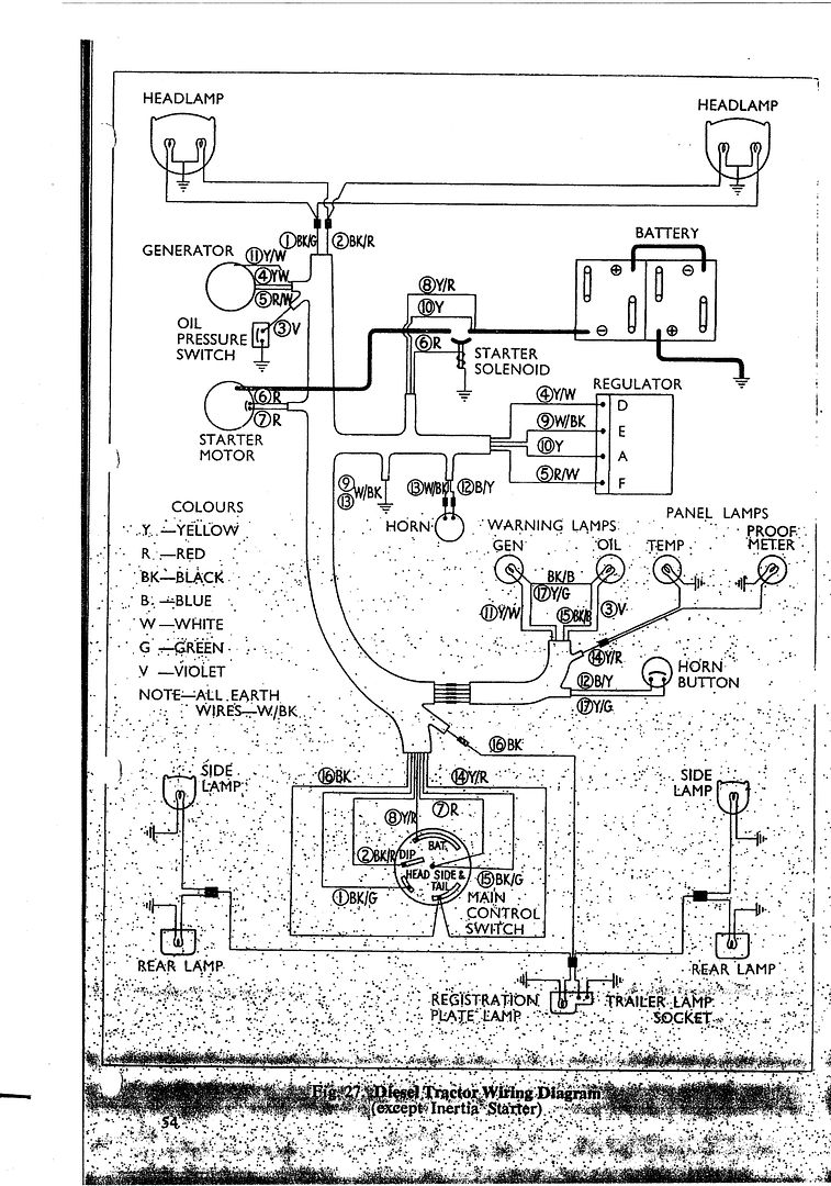 The Fordson Tractor Pages Forum • View topic - Very useful ... 1958 ford generator wiring diagram 