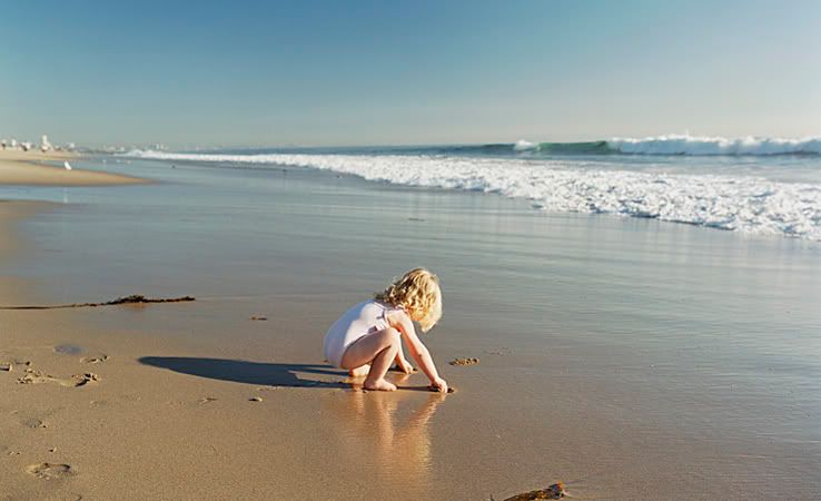 kid at beach photo