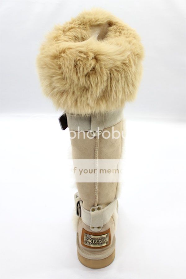 FDW Womens Auth New Australia Luxe Nordic Tsar Tall Sand Fur Boots 